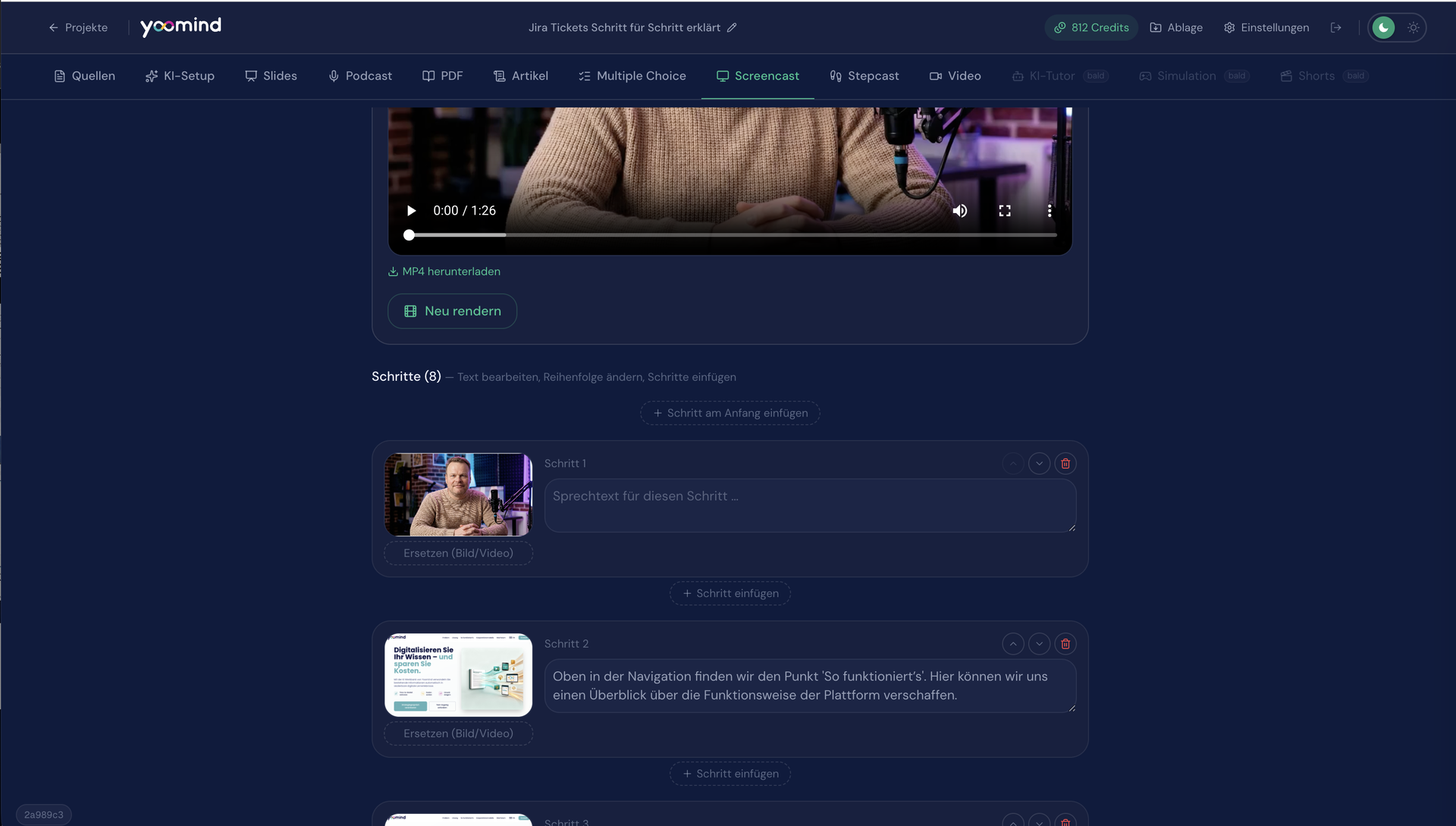 Yoomind — Screencast